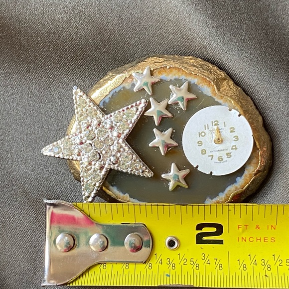 Vintage Handmade Onyx Fantasy Brooch - Picture 7 of 7